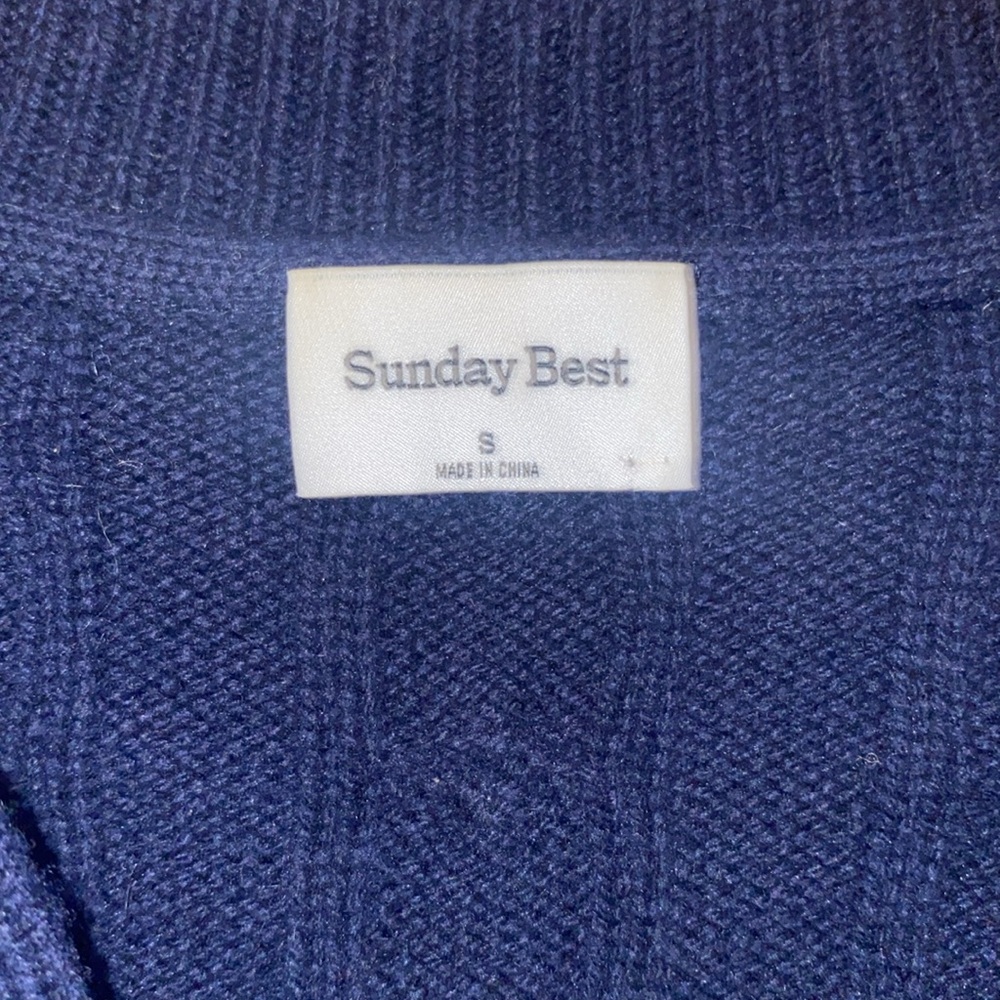 Sunday Best Lottie Sweater Size S Blue - Picture 2 of 9
